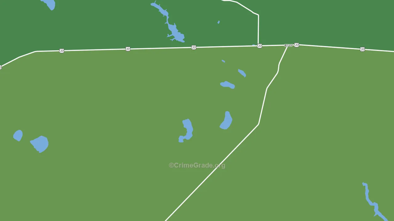 Riley, OR Map of Vehicle Theft Rates