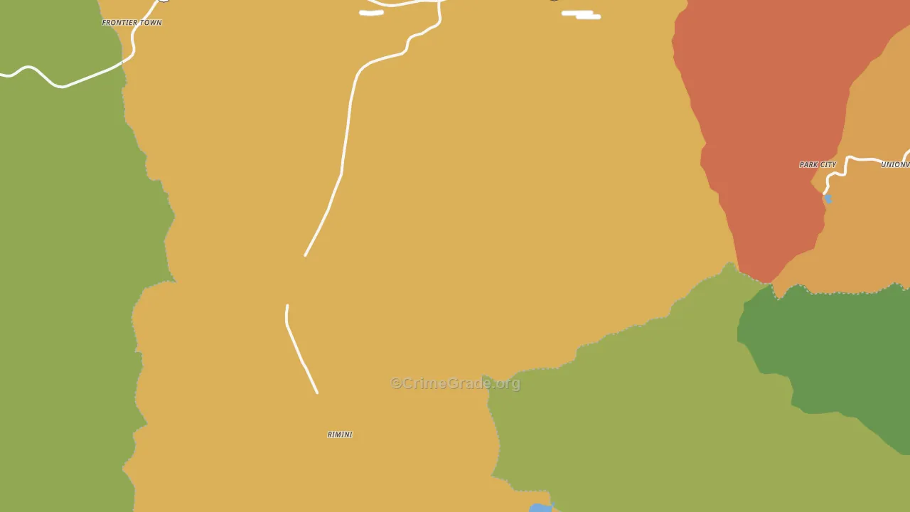 Rimini, MT Map of Vehicle Theft Rates