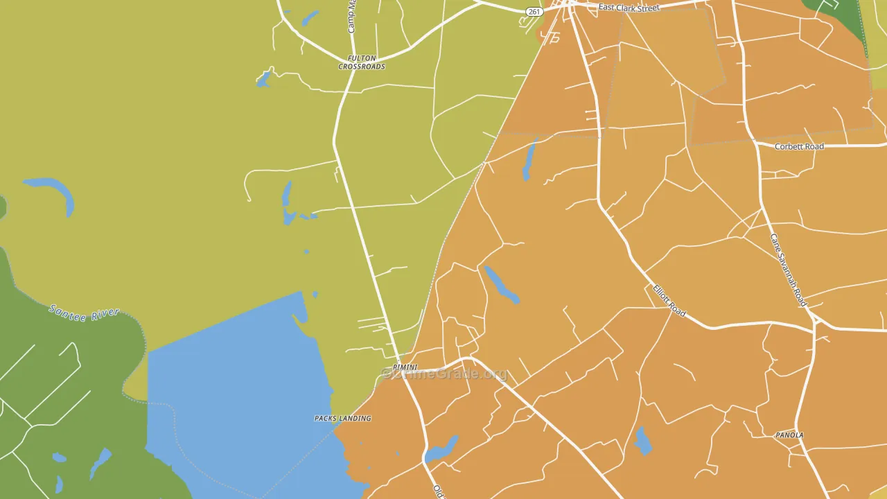 Rimini, SC Map of Vehicle Theft Rates