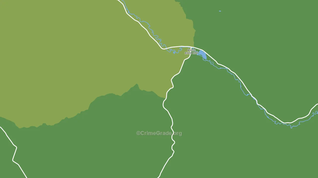 Rio Blanco County, CO Map of Vehicle Theft Rates