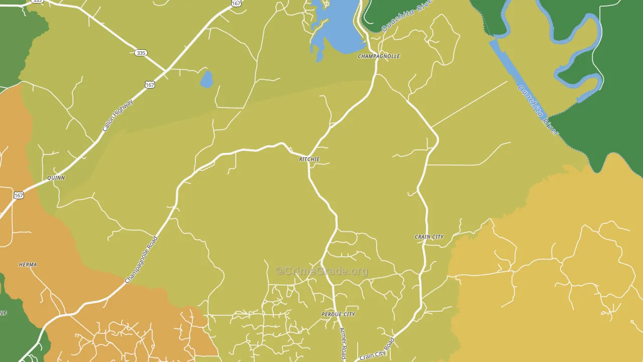 Ritchie, AR Map of Vehicle Theft Rates