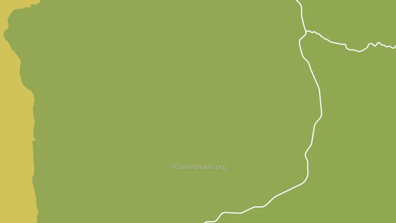 Ritter, OR Map of Vehicle Theft Rates