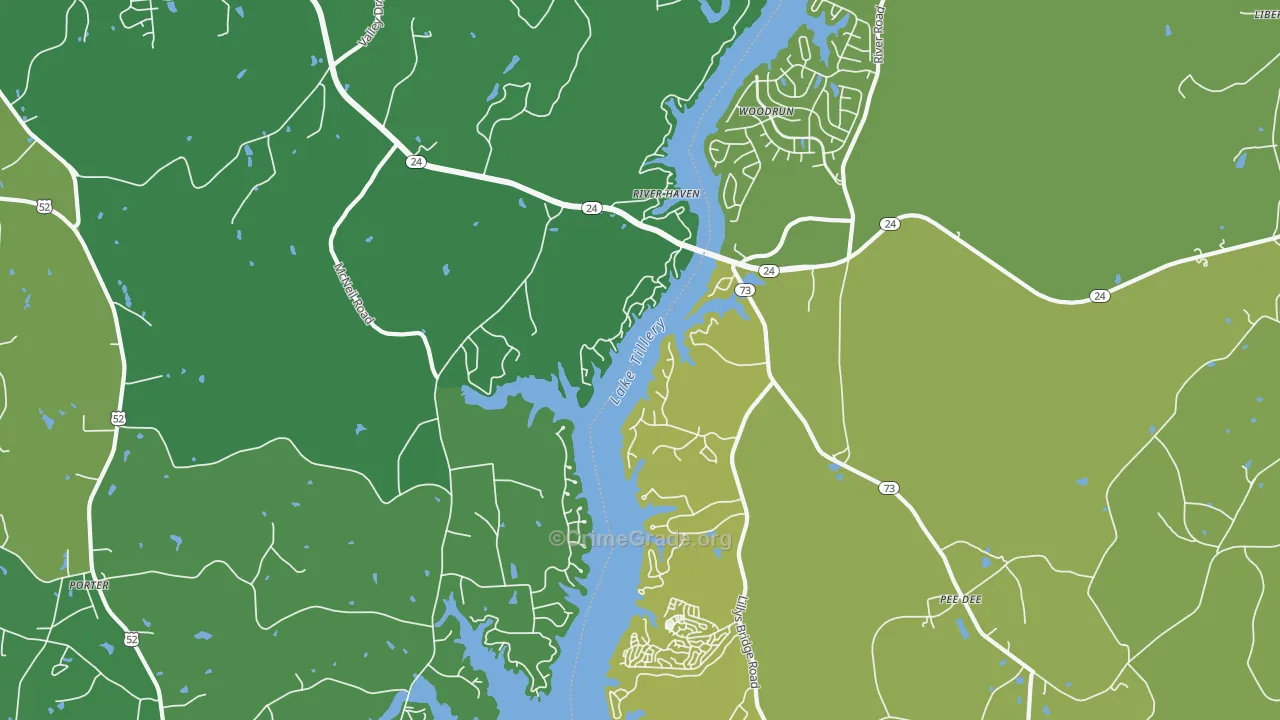 River Haven, NC Map of Vehicle Theft Rates