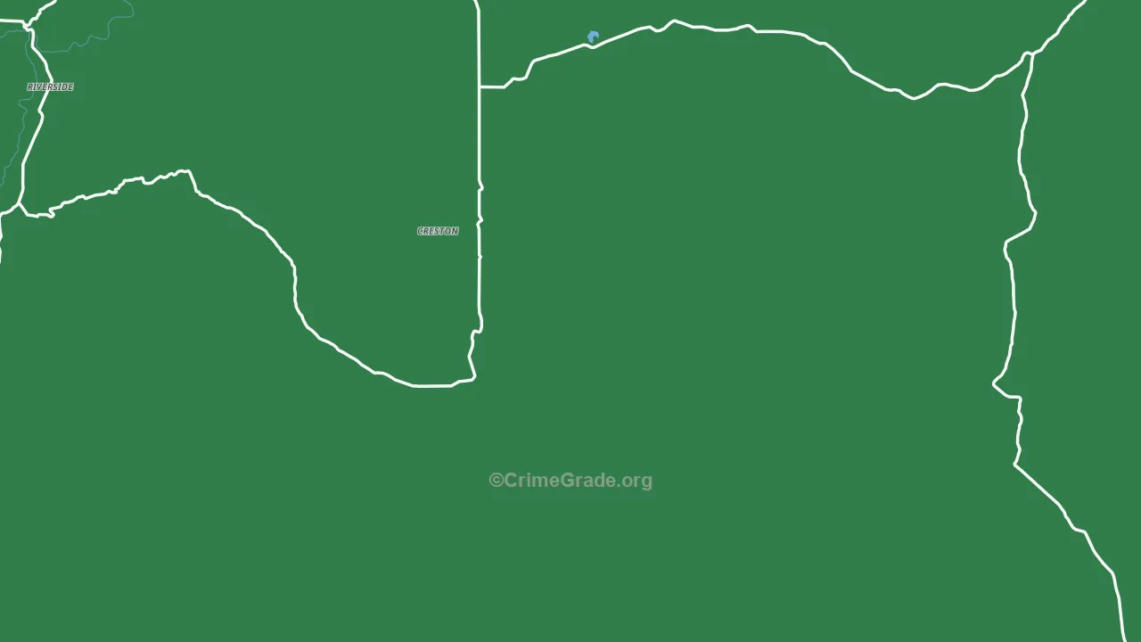 Riverside, OR Map of Vehicle Theft Rates