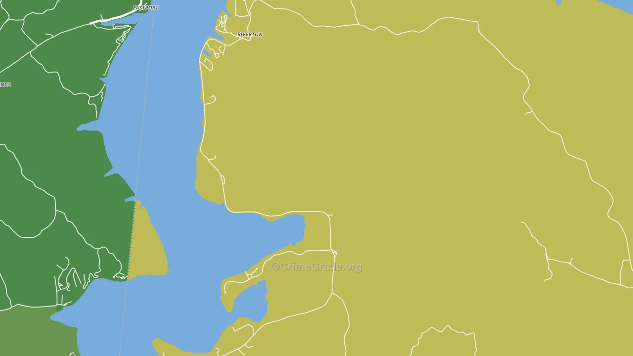 Riverton, AL Map of Vehicle Theft Rates
