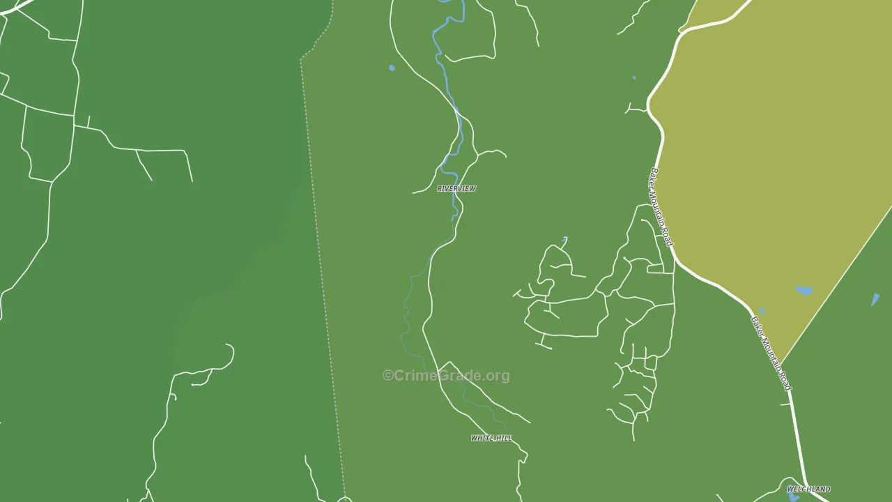 Riverview, TN Map of Vehicle Theft Rates