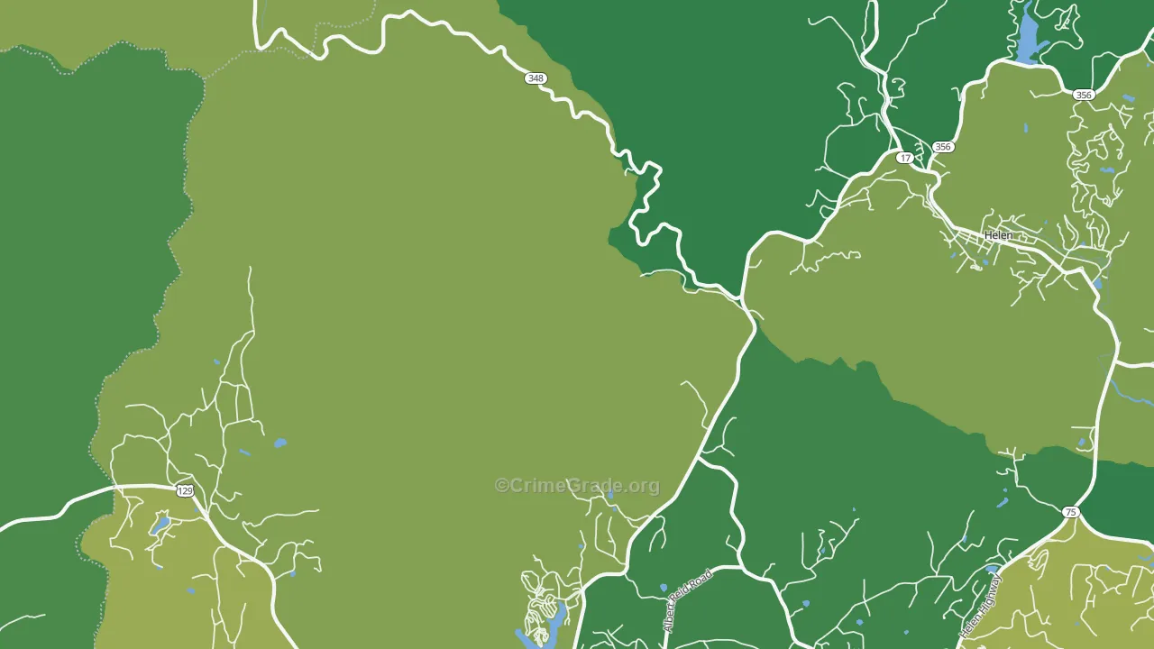 Robertstown, GA Map of Vehicle Theft Rates