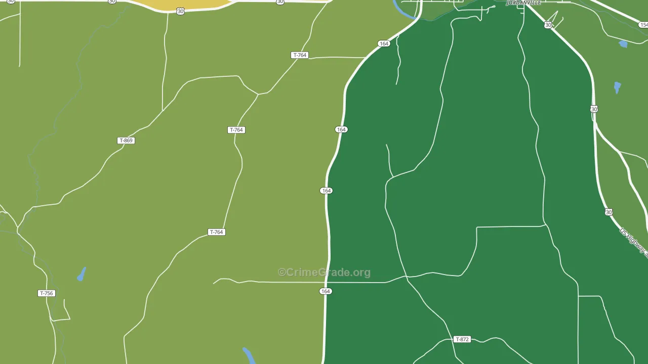 Rock Camp, OH Map of Vehicle Theft Rates