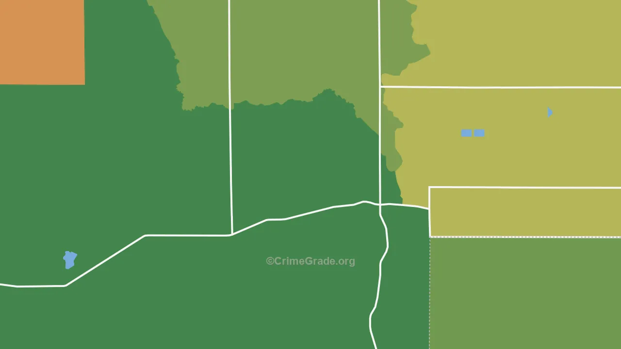 Rock Creek, ID Map of Vehicle Theft Rates