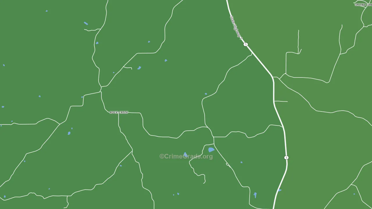Rock Creek, IL Map of Vehicle Theft Rates