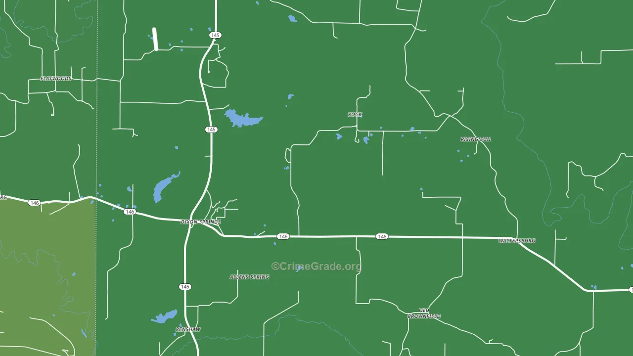 Rock, IL Map of Vehicle Theft Rates