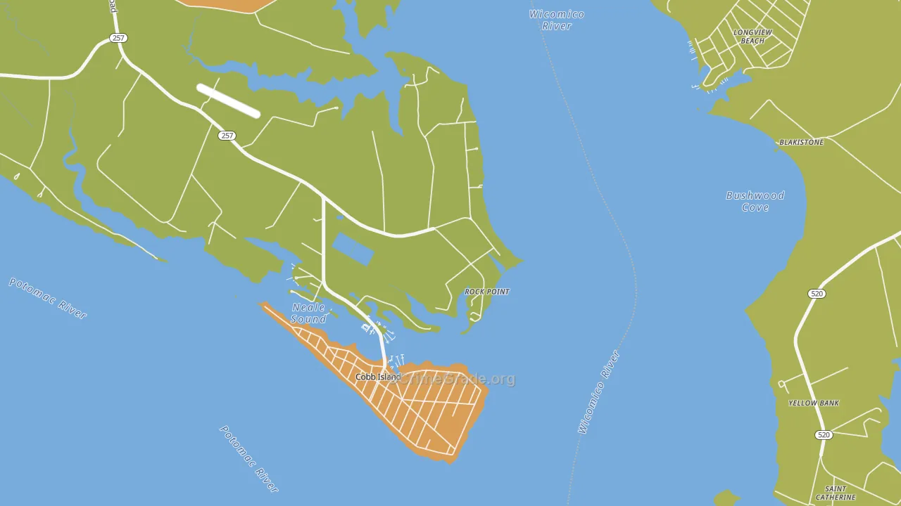 Rock Point, MD Map of Vehicle Theft Rates