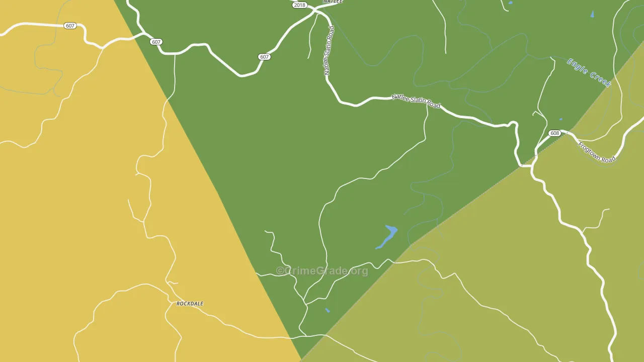 Rockdale, KY Map of Vehicle Theft Rates