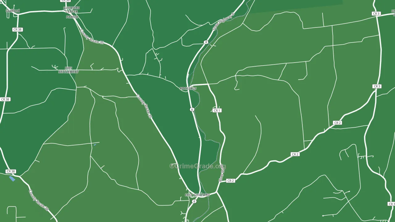 Rockdale, NY Map of Vehicle Theft Rates
