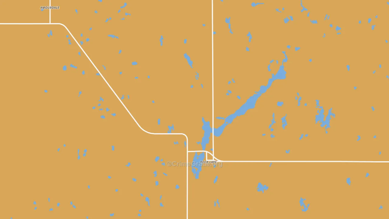 Rocklake, ND Map of Vehicle Theft Rates