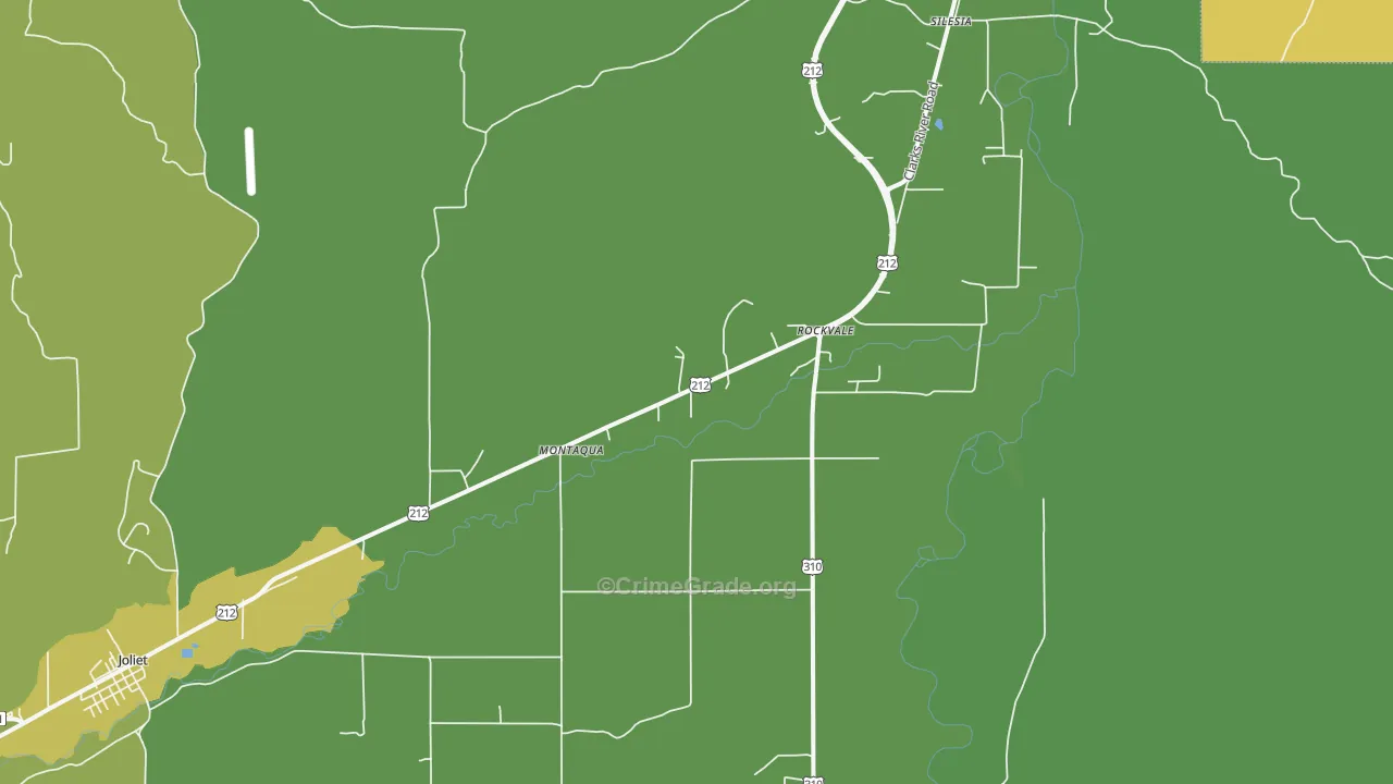 Rockvale, MT Map of Vehicle Theft Rates