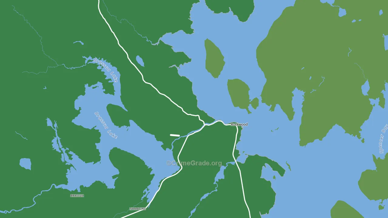Rockwood, ME Map of Vehicle Theft Rates