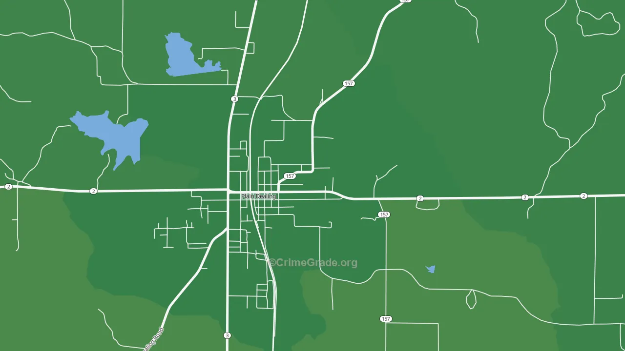 Rocky Mount, LA Map of Vehicle Theft Rates