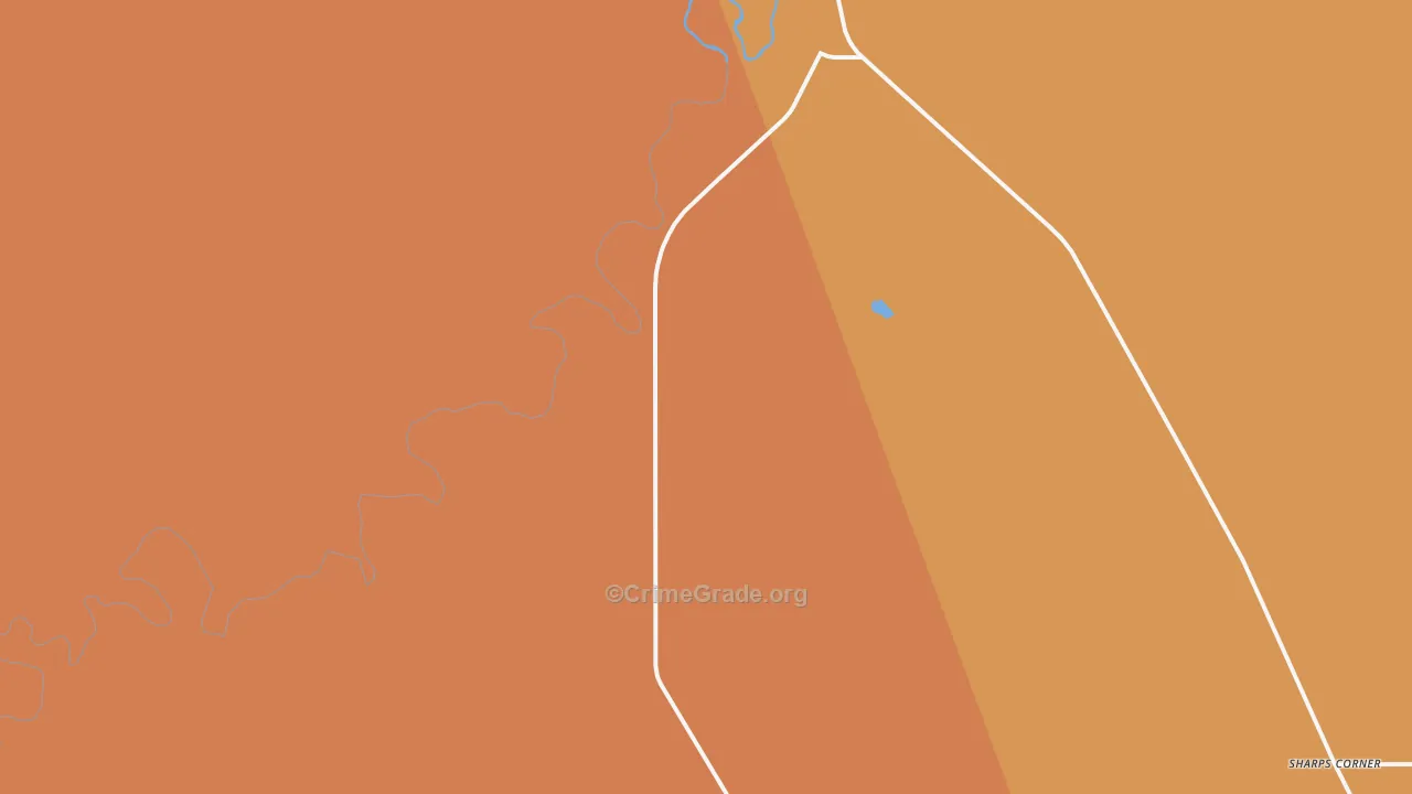 Rockyford, SD Map of Vehicle Theft Rates