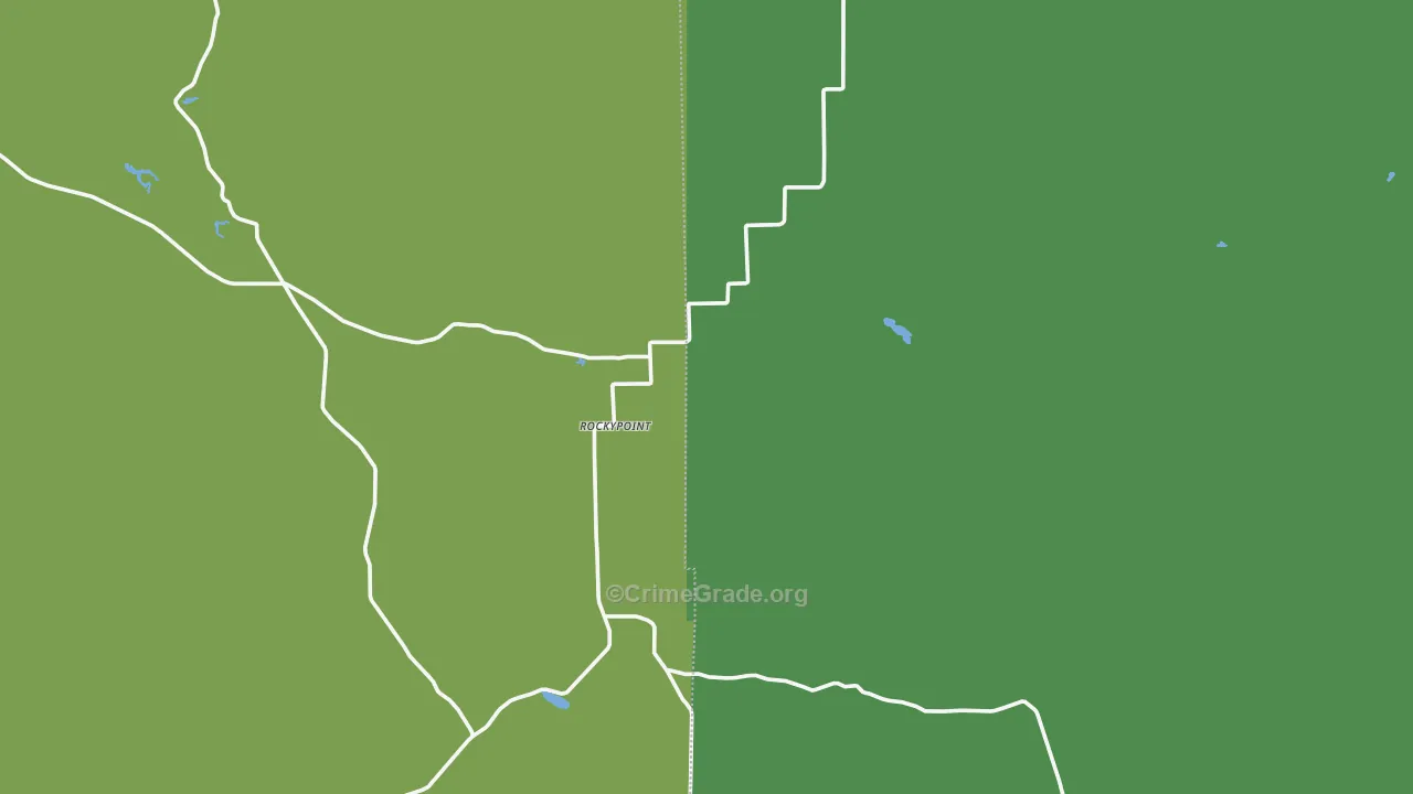 Rockypoint, WY Map of Vehicle Theft Rates