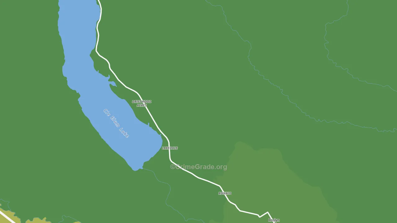 Ronald, WA Map of Vehicle Theft Rates