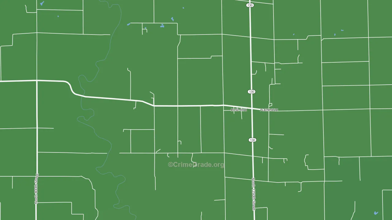 Rose Hill, IL Map of Vehicle Theft Rates