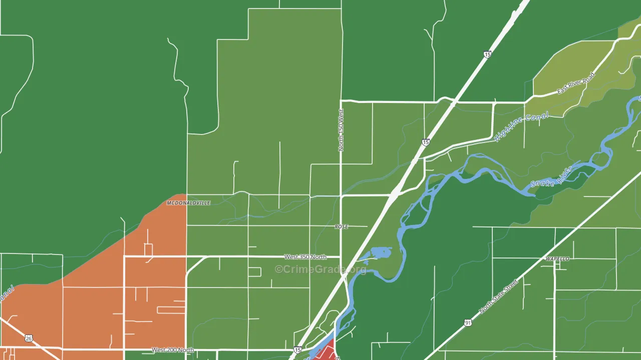 Rose, ID Map of Vehicle Theft Rates