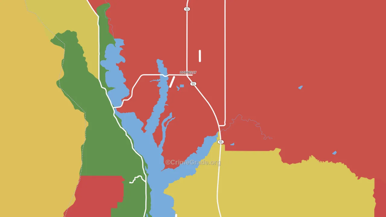 Roseberry, ID Map of Vehicle Theft Rates