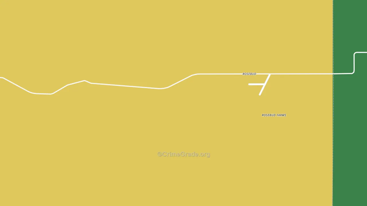 Rosebud, NM Map of Vehicle Theft Rates