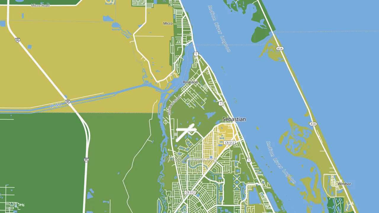 Roseland, FL Map of Vehicle Theft Rates
