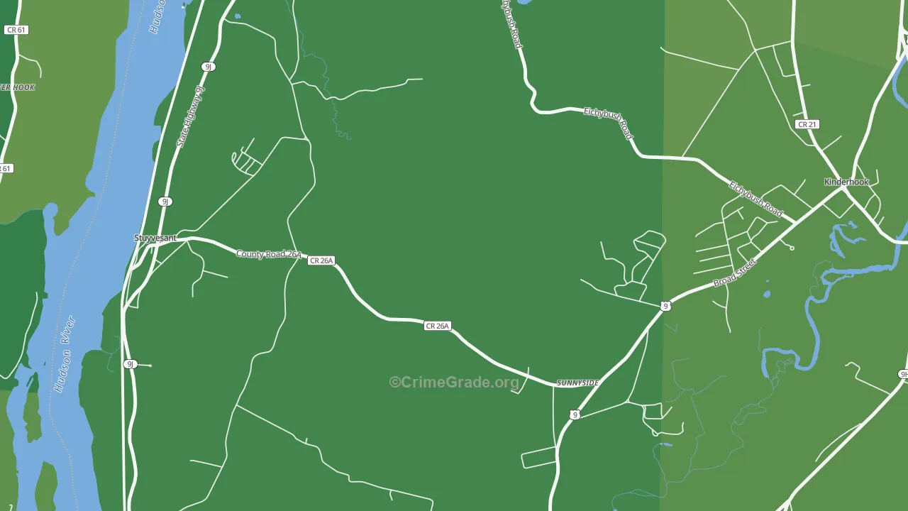 Rossman, NY Map of Vehicle Theft Rates