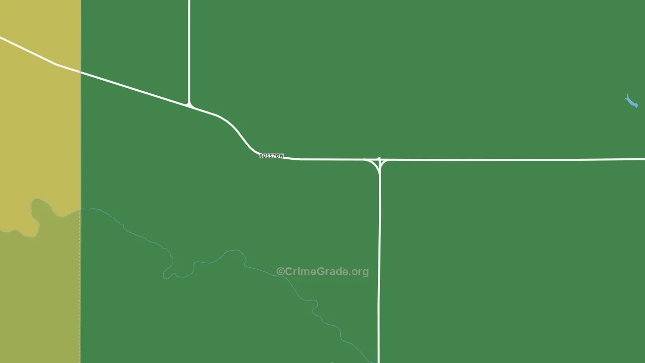 Rosston, OK Map of Vehicle Theft Rates