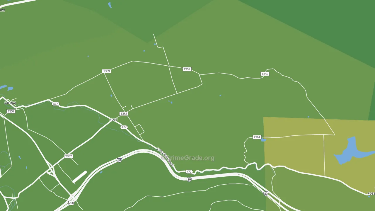 Rote, PA Map of Vehicle Theft Rates