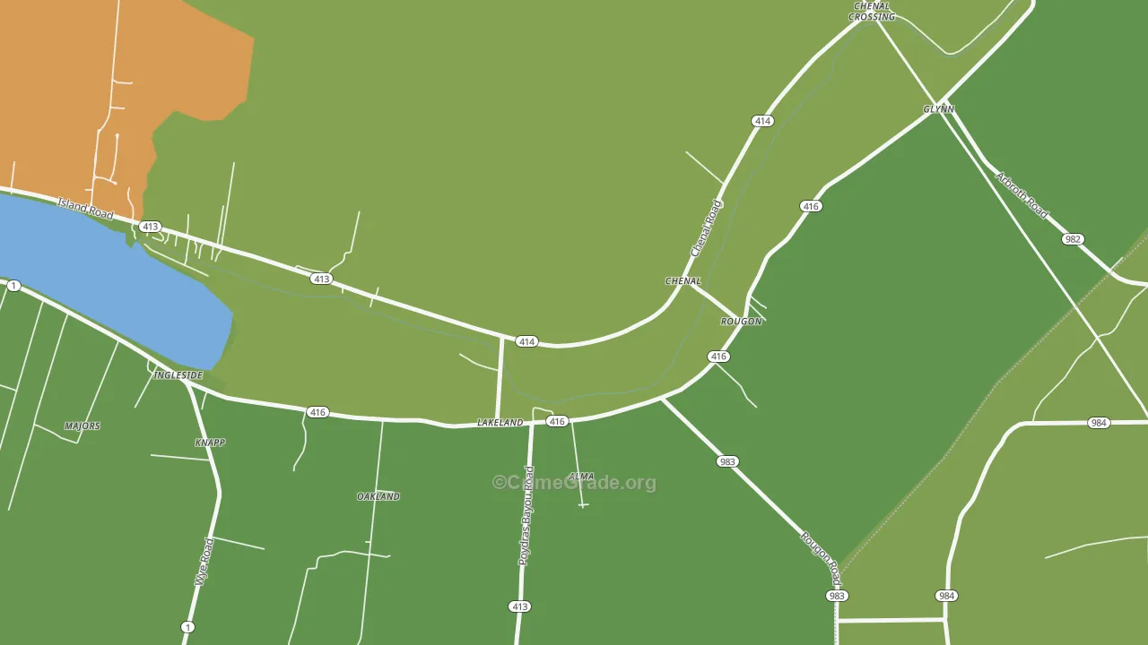 Rougon, LA Map of Vehicle Theft Rates