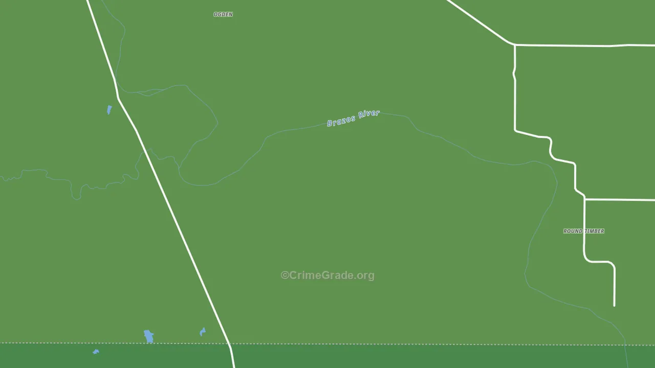 Round Timber, TX Map of Vehicle Theft Rates