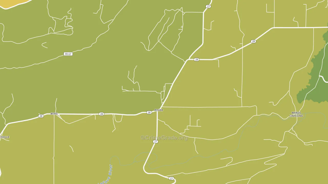 Rover, AR Map of Vehicle Theft Rates