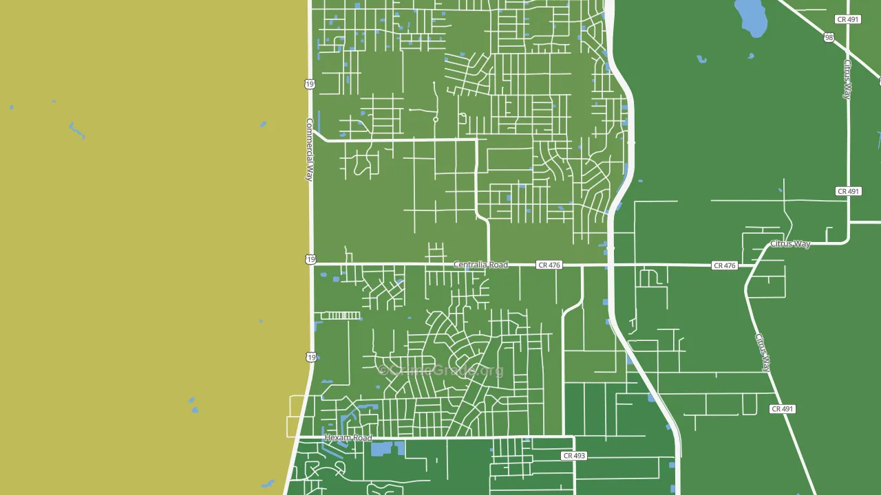 Royal Highlands, Brooksville, FL Map of Vehicle Theft Rates