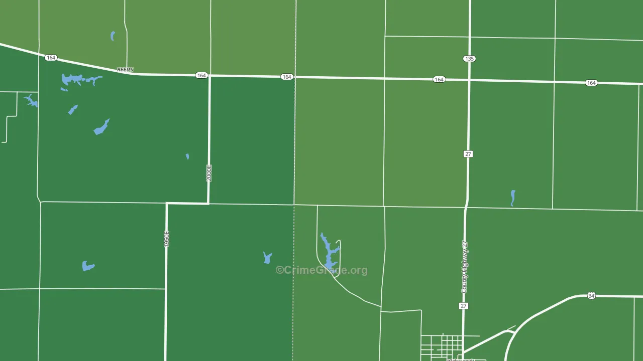 Rozetta, IL Map of Vehicle Theft Rates