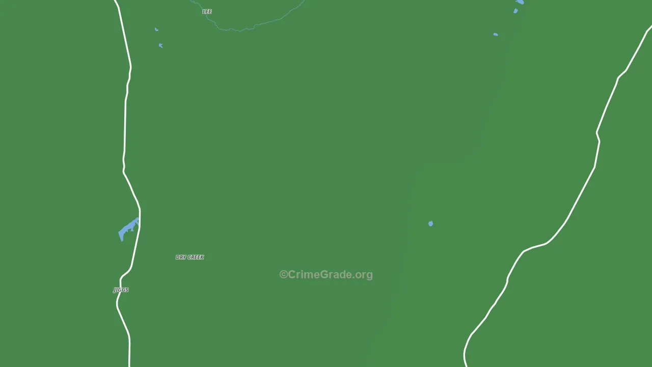 Ruby Valley, NV Map of Vehicle Theft Rates