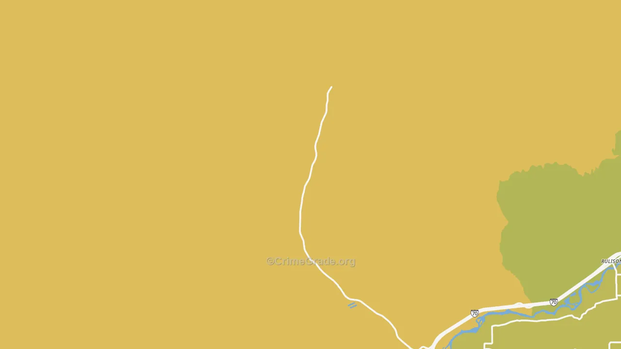 Rulison, CO Map of Vehicle Theft Rates