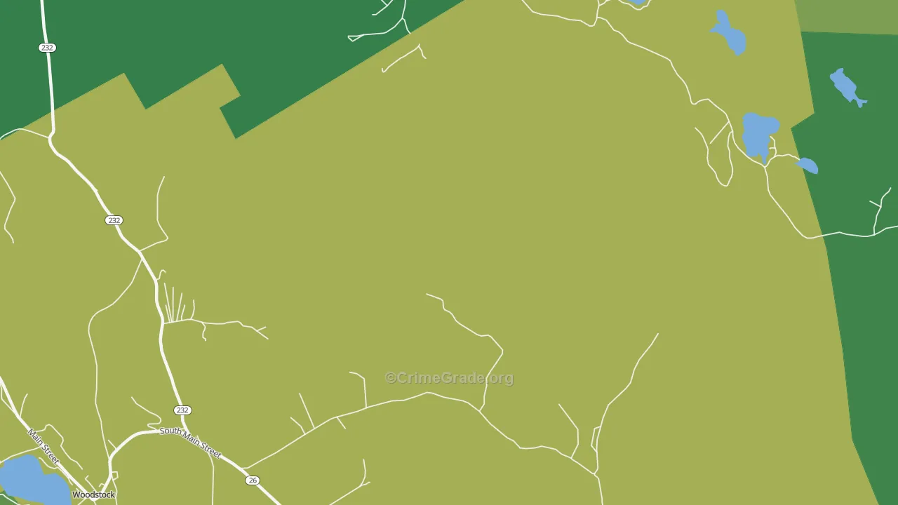 Rumford Corner, ME Map of Vehicle Theft Rates