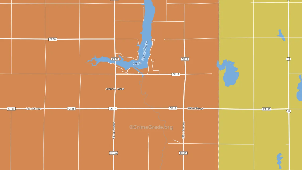 Rumpus Ridge, SD Map of Vehicle Theft Rates