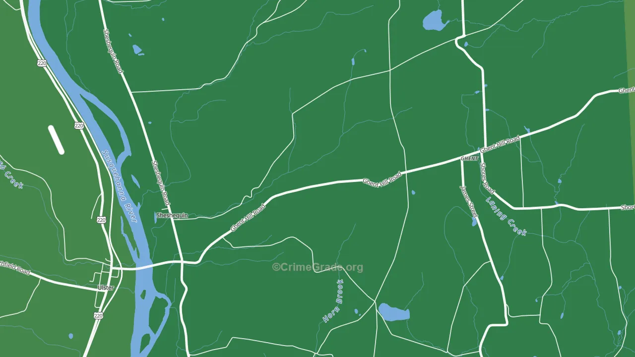 Saco, PA Map of Vehicle Theft Rates