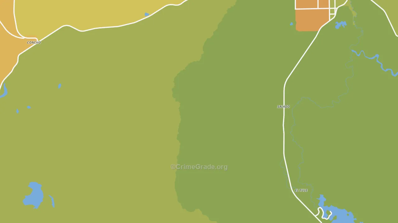 Salado, AZ Map of Vehicle Theft Rates