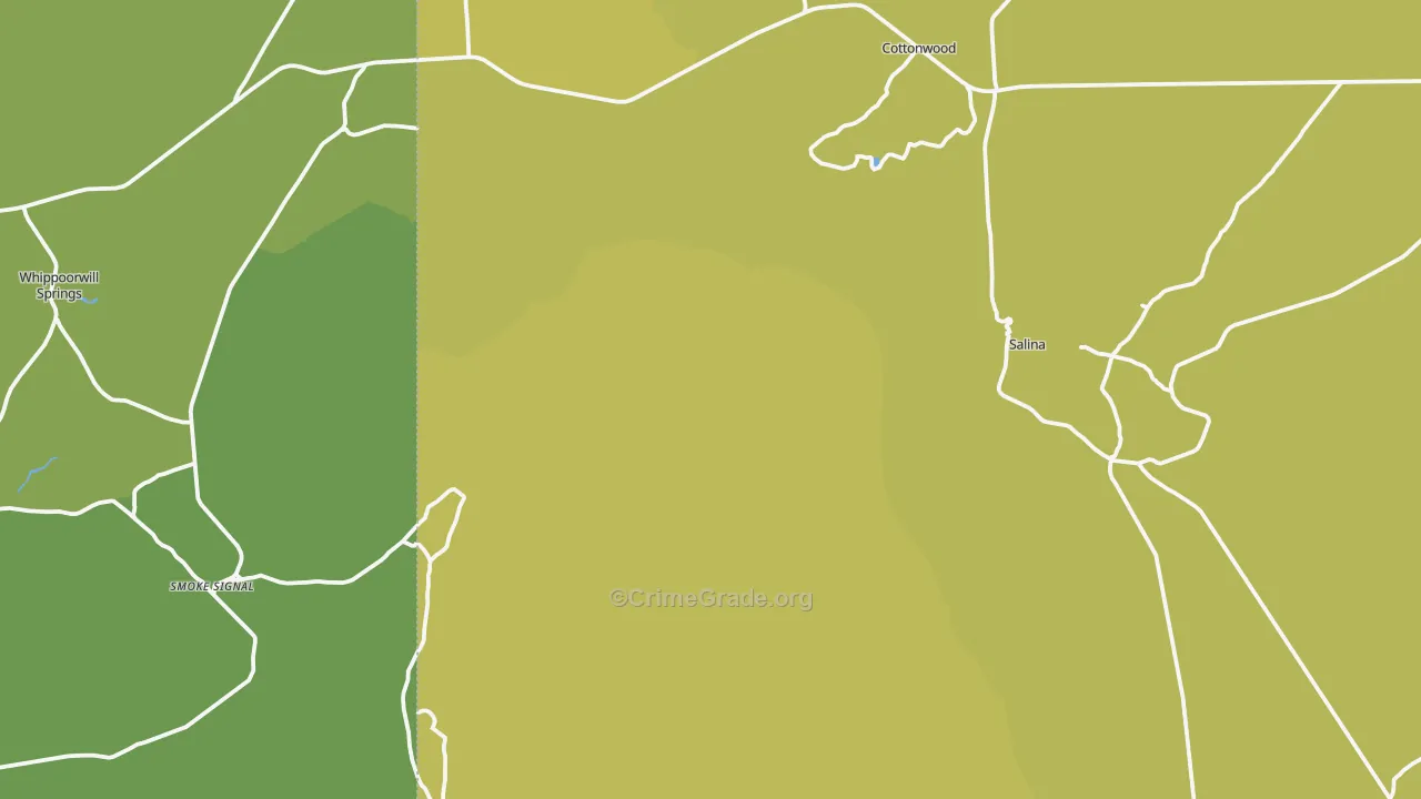 Salina, AZ Map of Vehicle Theft Rates