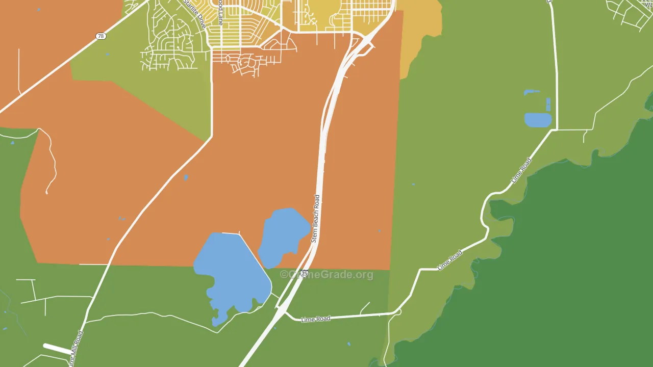 Salt Creek, CO Map of Vehicle Theft Rates