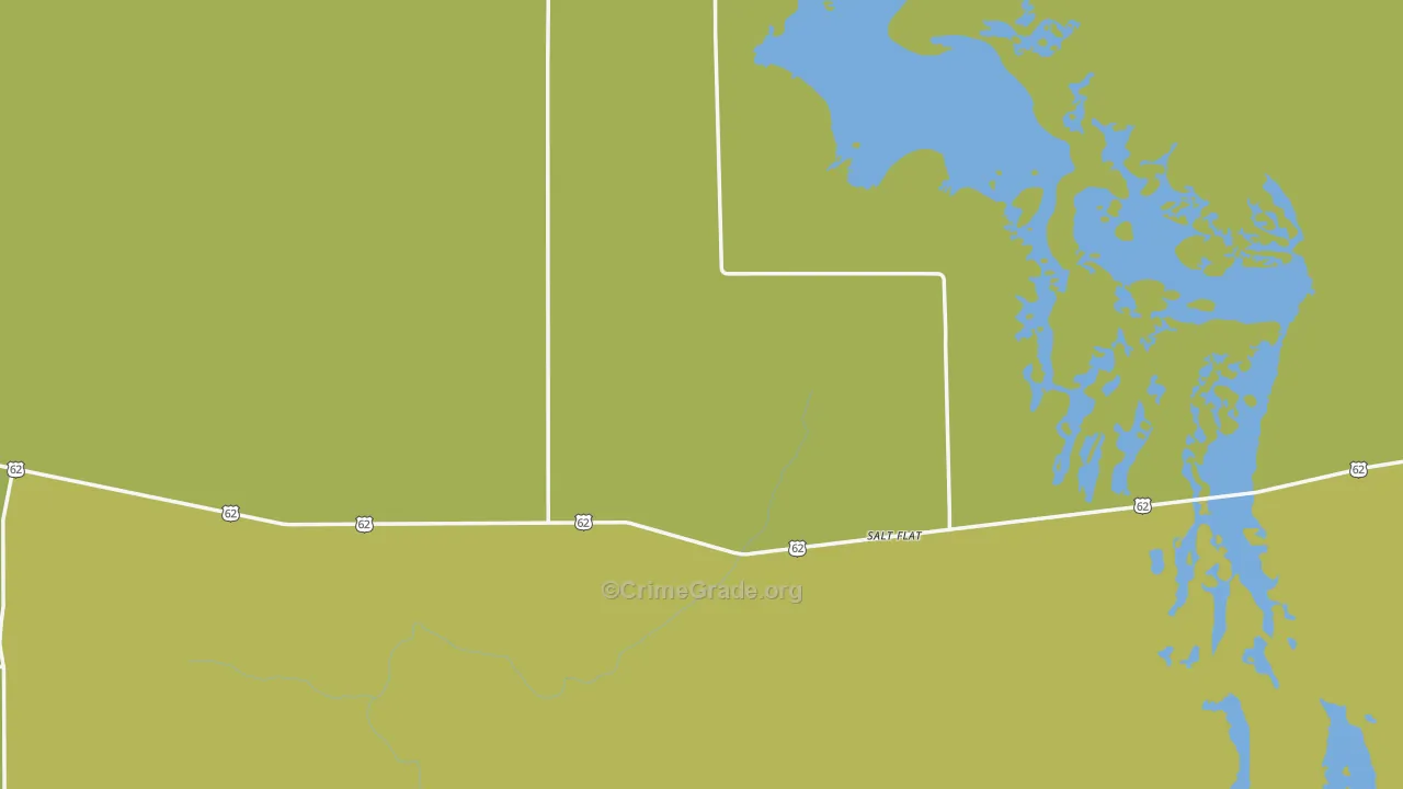 Salt Flat, TX Map of Vehicle Theft Rates