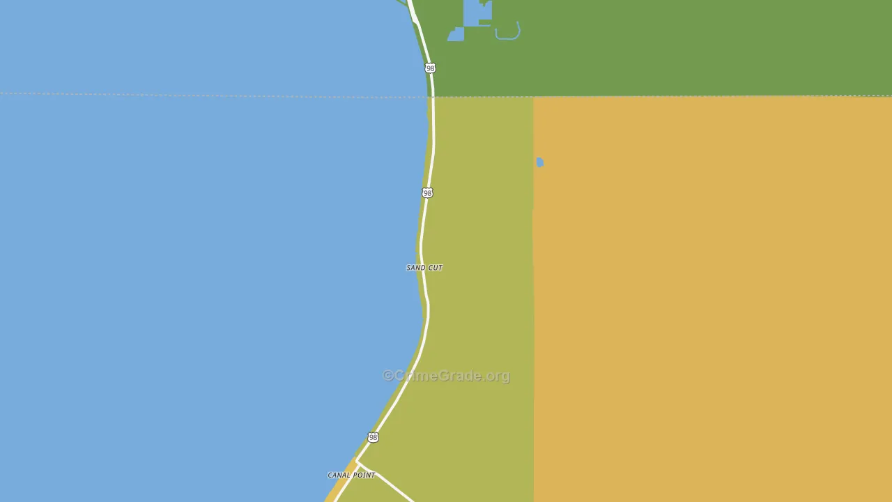 Sand Cut, FL Map of Vehicle Theft Rates