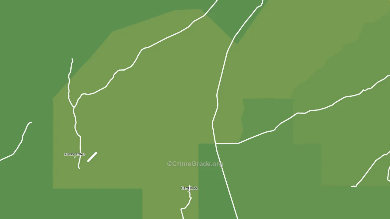 Sand Springs, AZ Map of Vehicle Theft Rates