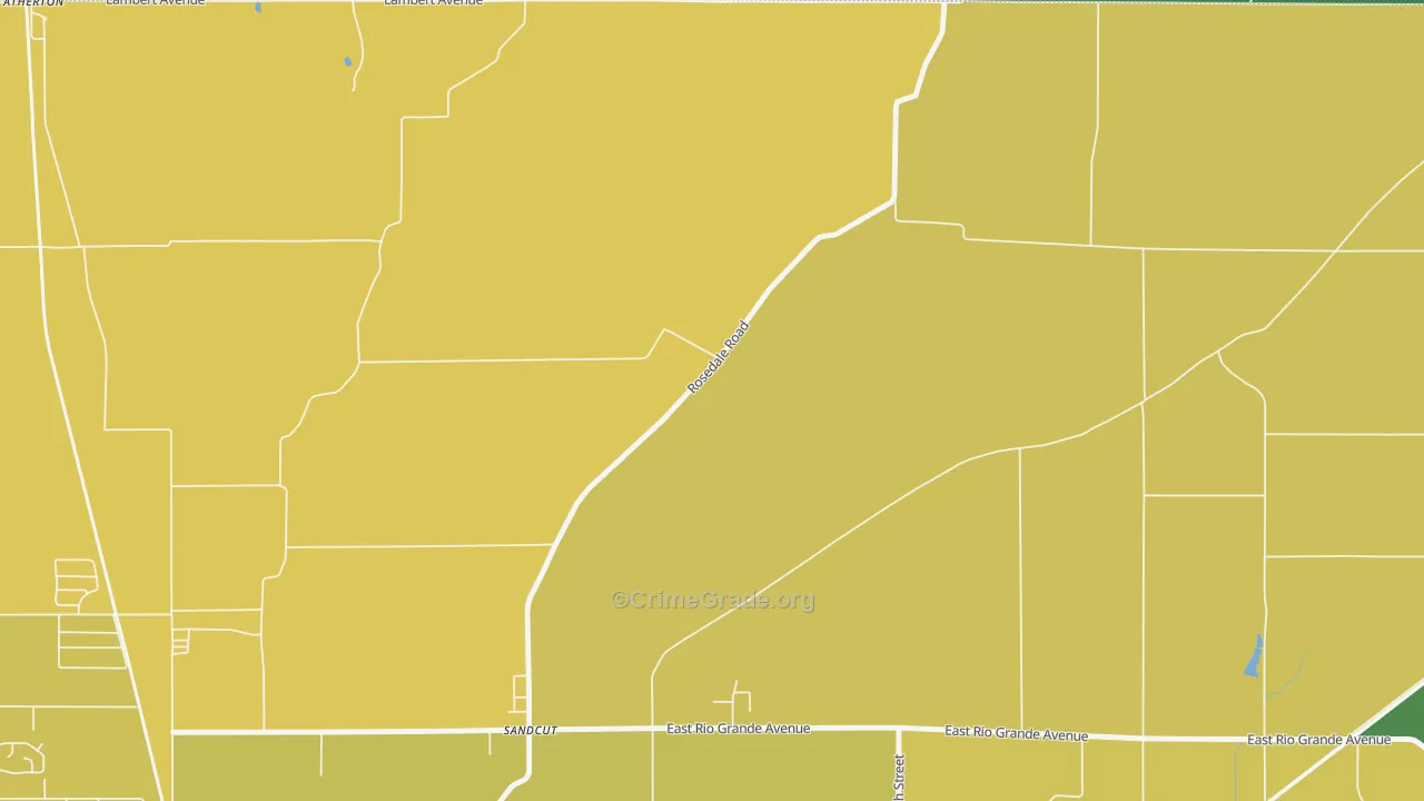 Sandcut, IN Map of Vehicle Theft Rates